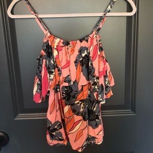 Billabong Floral Off the Shoulder Tanktop